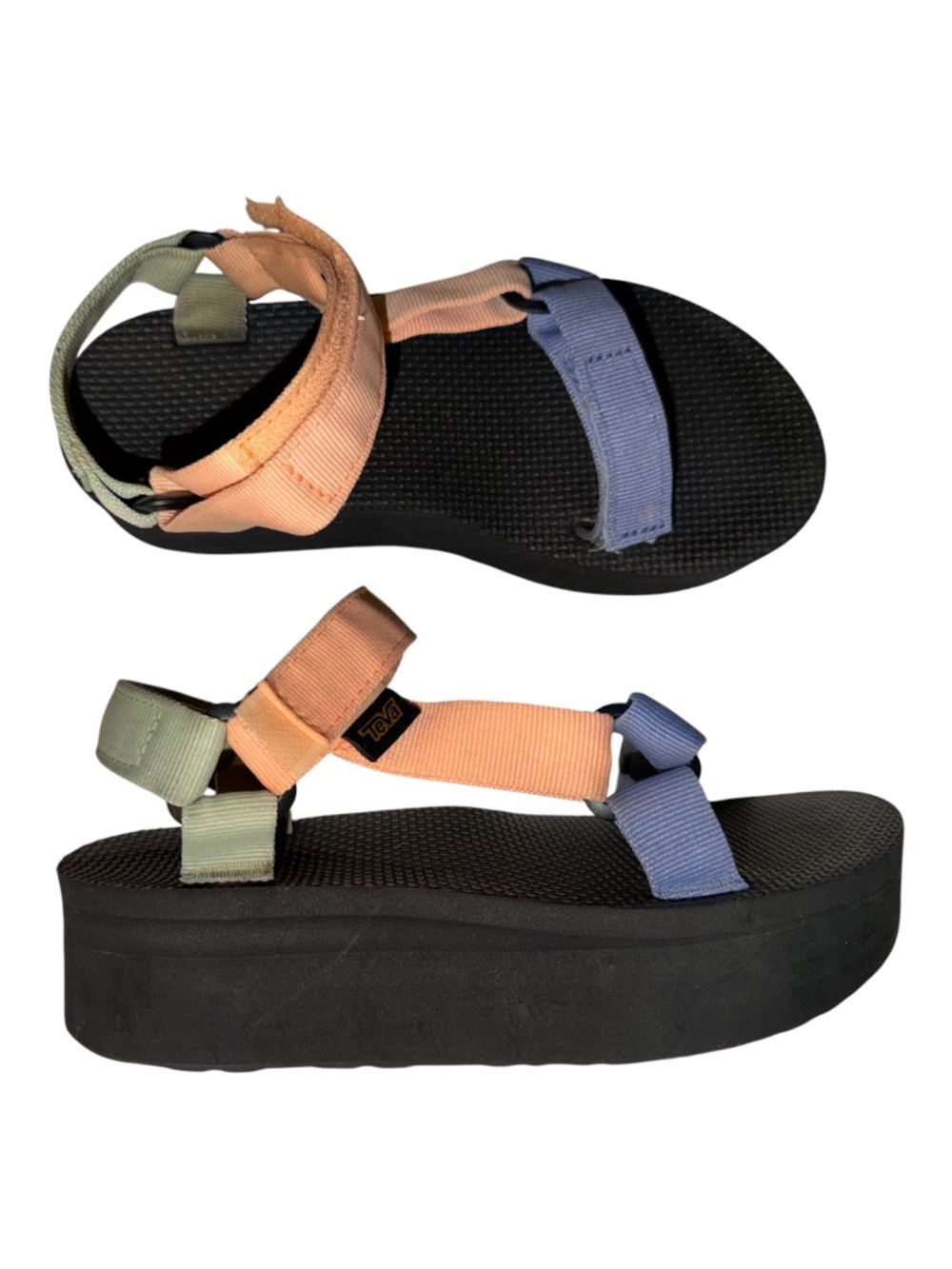 Teva Platform Flatform Multi-Color Sandals 6
